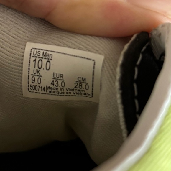 Vans size 10 in lime , black and checked color way. - Picture 7 of 7